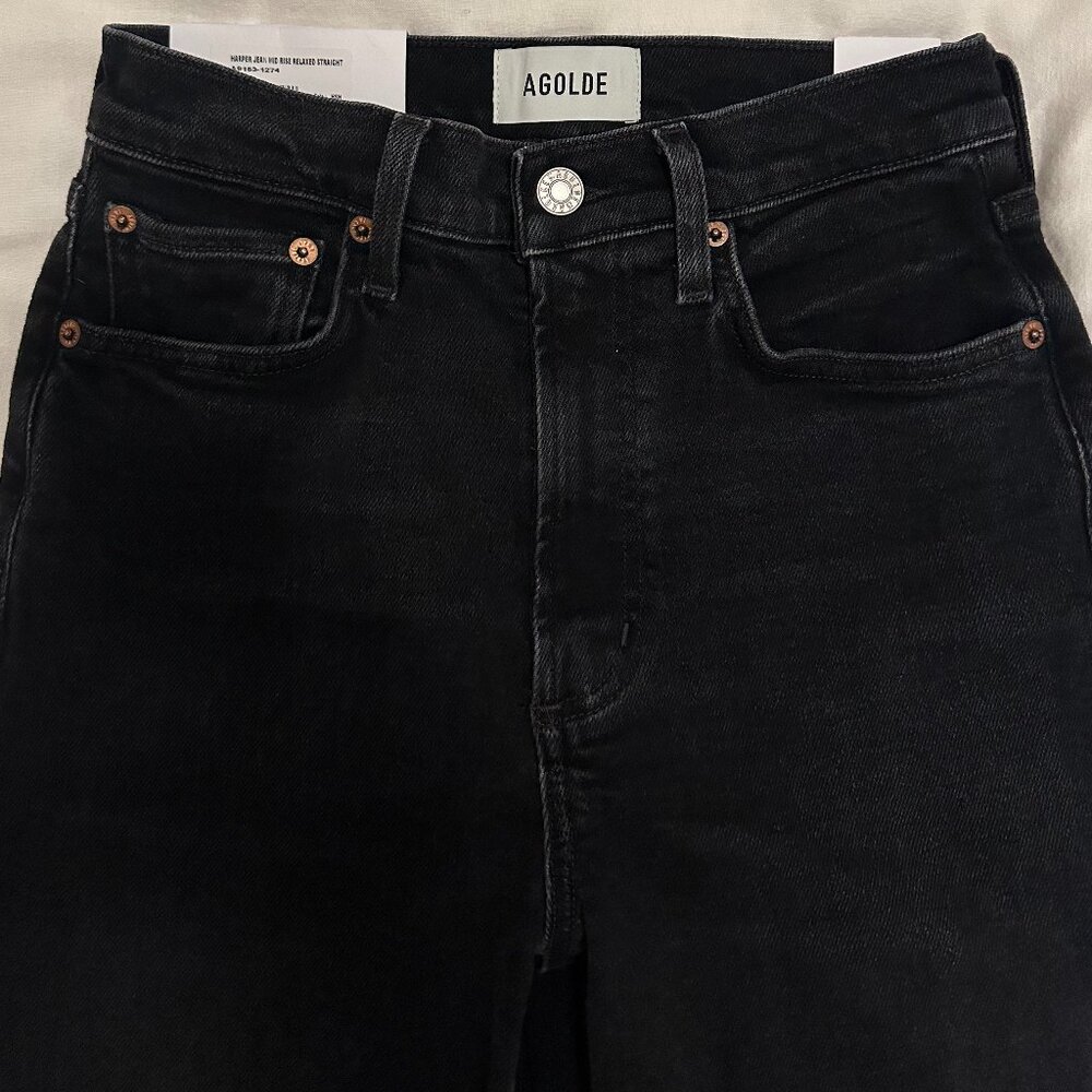 NWT AGOLDE Harper Jean in Hush - Size 24 - Picture 3 of 9
